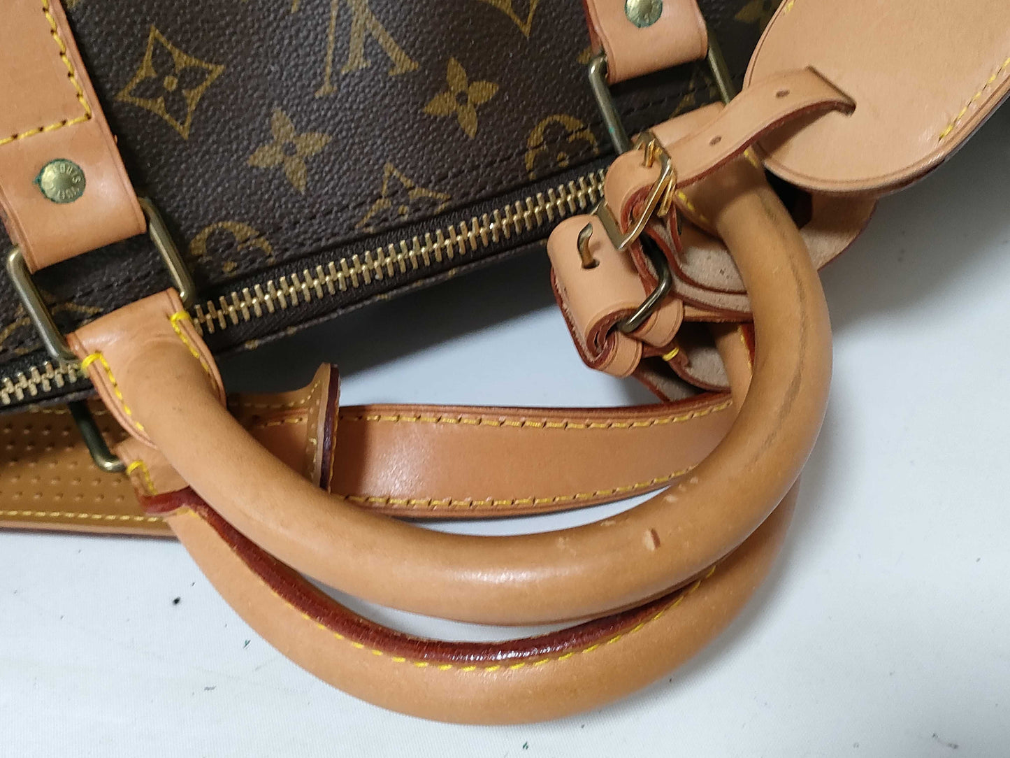 LOUIS VUITTON M41414 Monogram LV Monogram Keepall Bandouliere 55 M41414 SP1910 Boston Bag