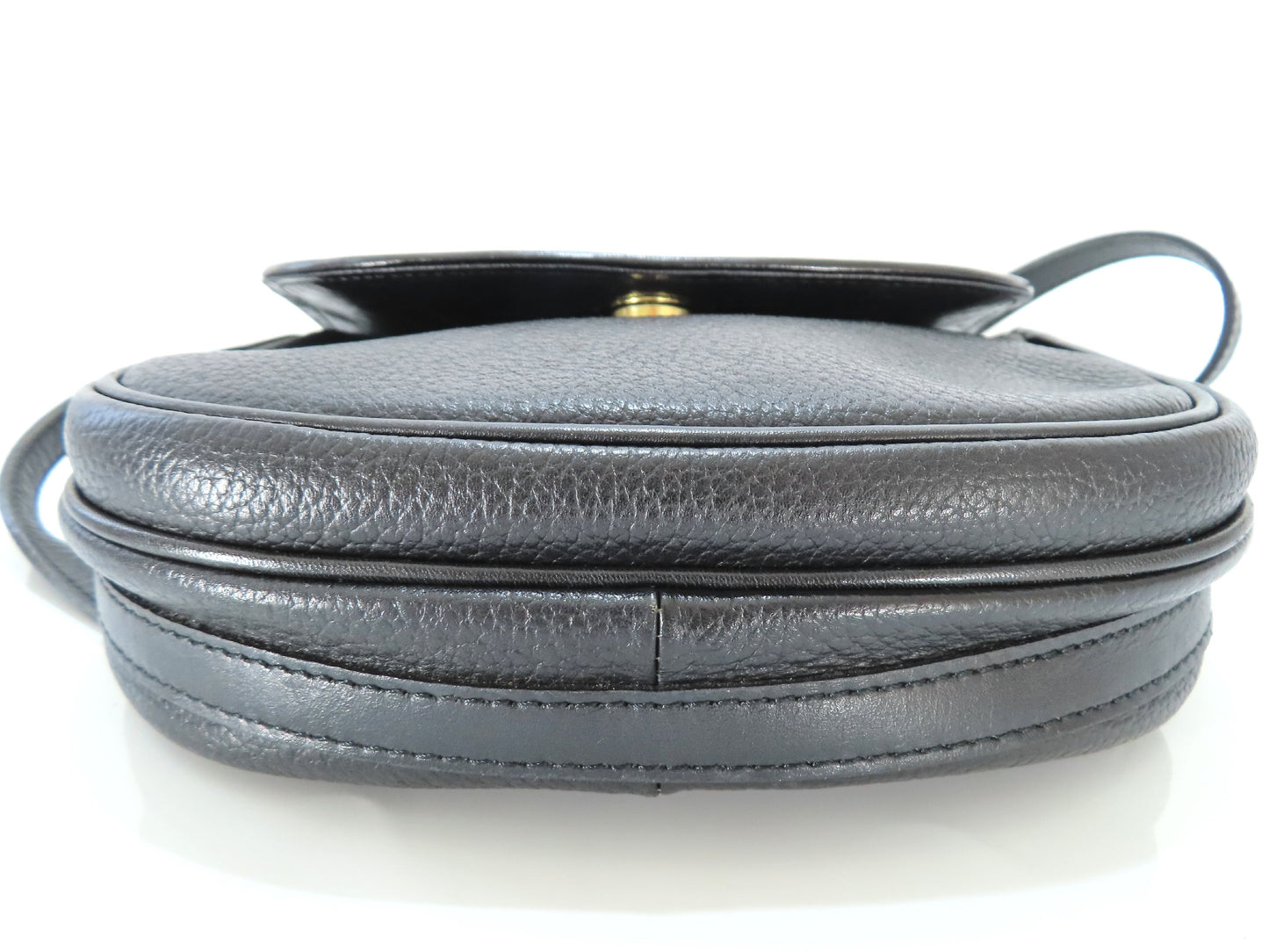 Burberrys Leather Shoulder Bag Black Shoulder Bag