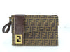 FENDI Zucca Canvas and Leather One-Shoulder Bag, Black and Brown