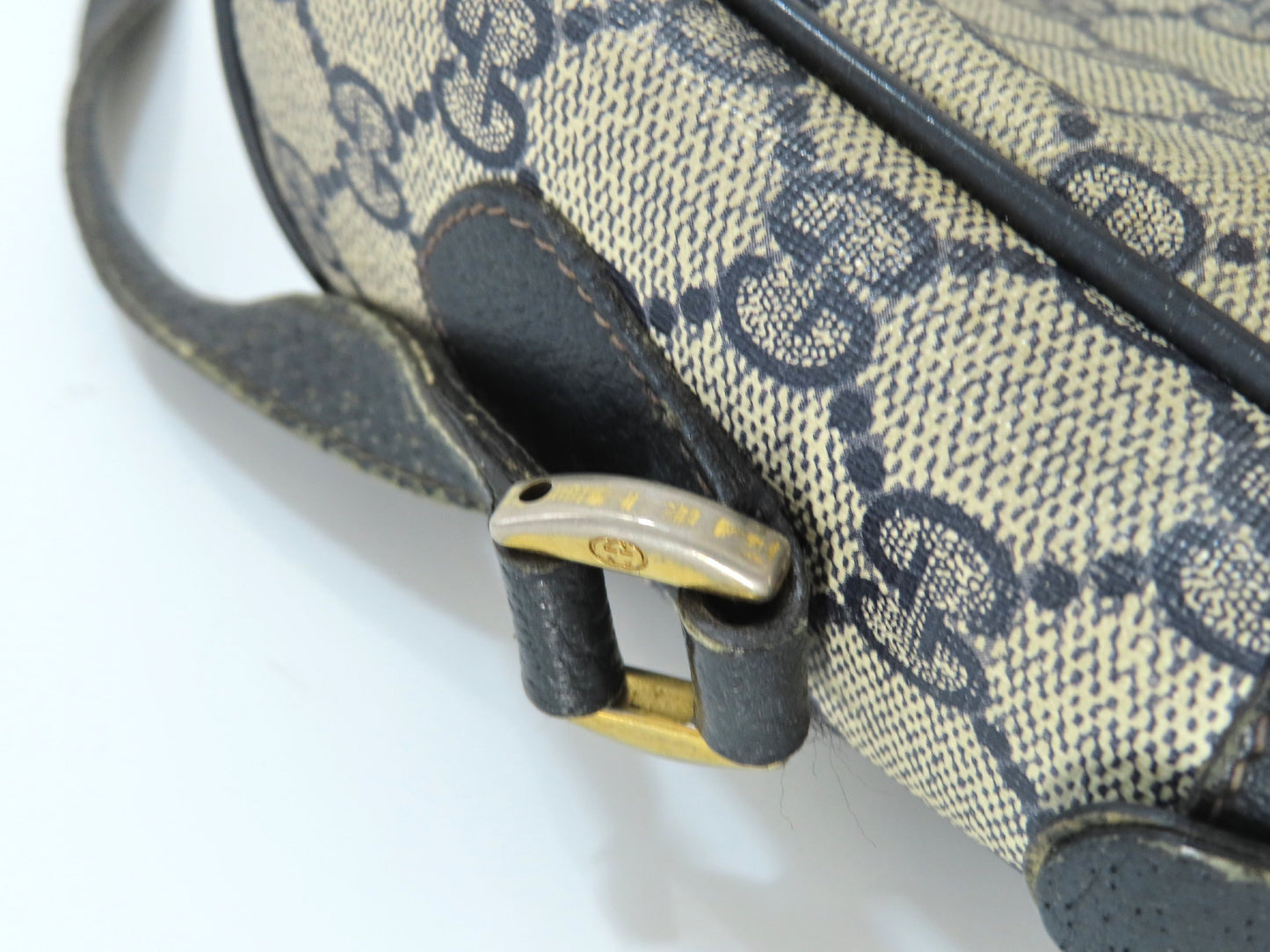 GUCCI Sherry Line GG Supreme Shoulder Bag 56.02.088 Navy Shoulder Bag