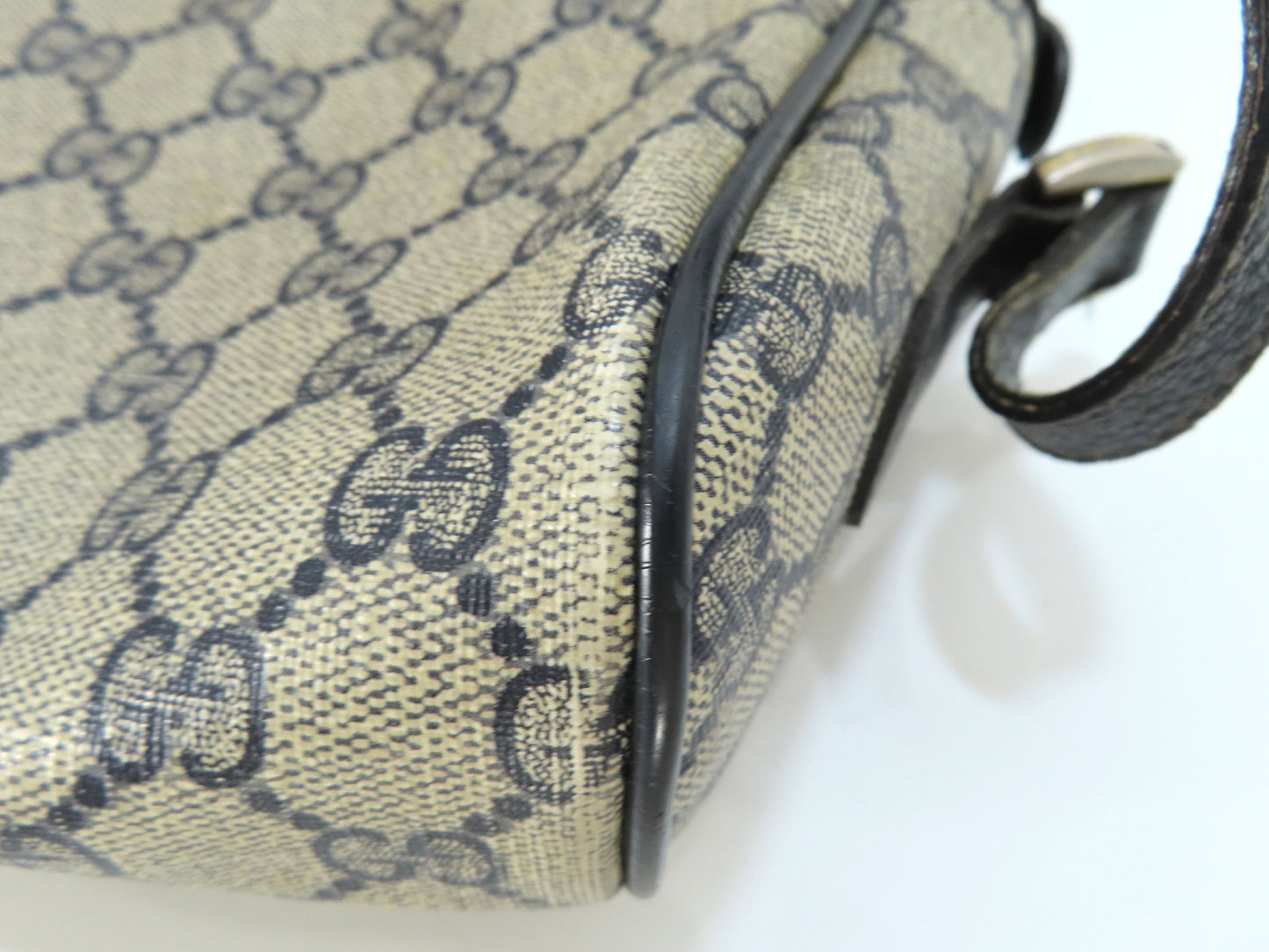 GUCCI Sherry Line GG Supreme Shoulder Bag 56.02.088 Navy Shoulder Bag