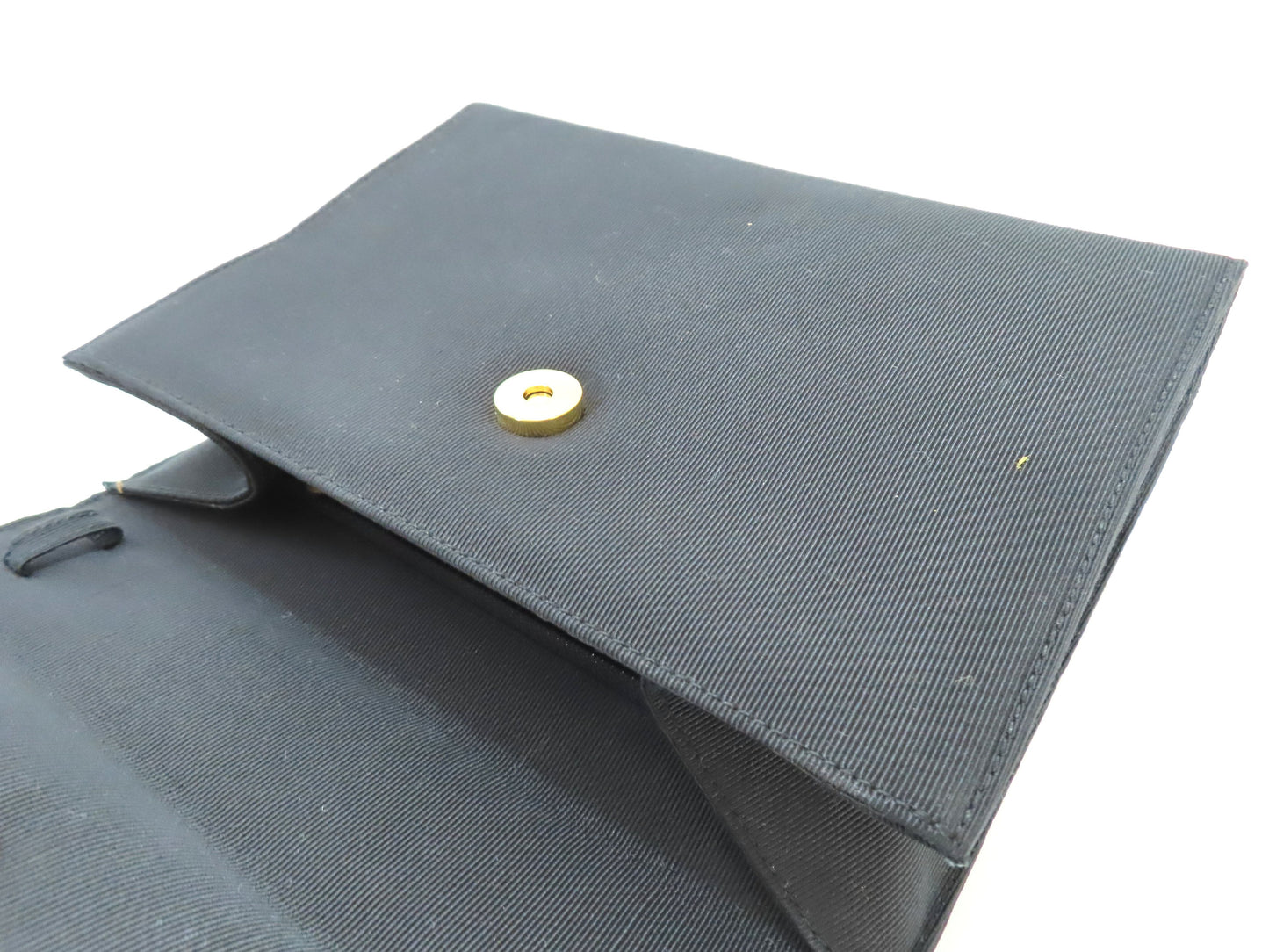 Salvatore Ferragamo Vara Ribbon Nylon Canvas Shoulder Bag AQ215231 Black Shoulder Bag