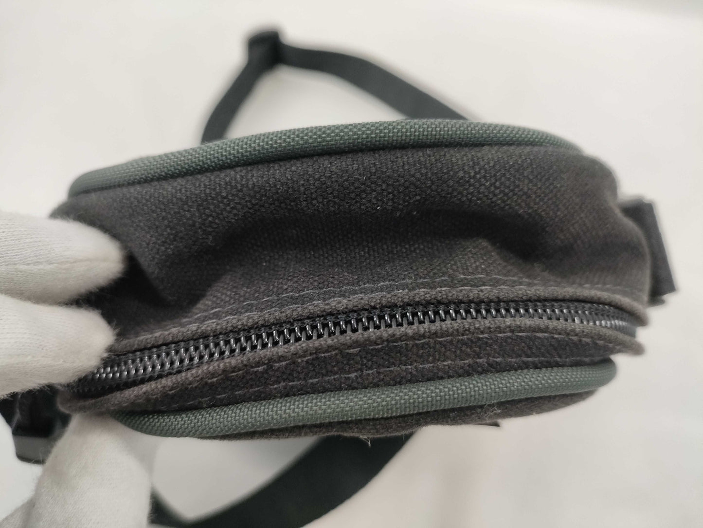CHANEL Sport Line Canvas Shoulder Bag 8557503 Black x Green Shoulder Bag