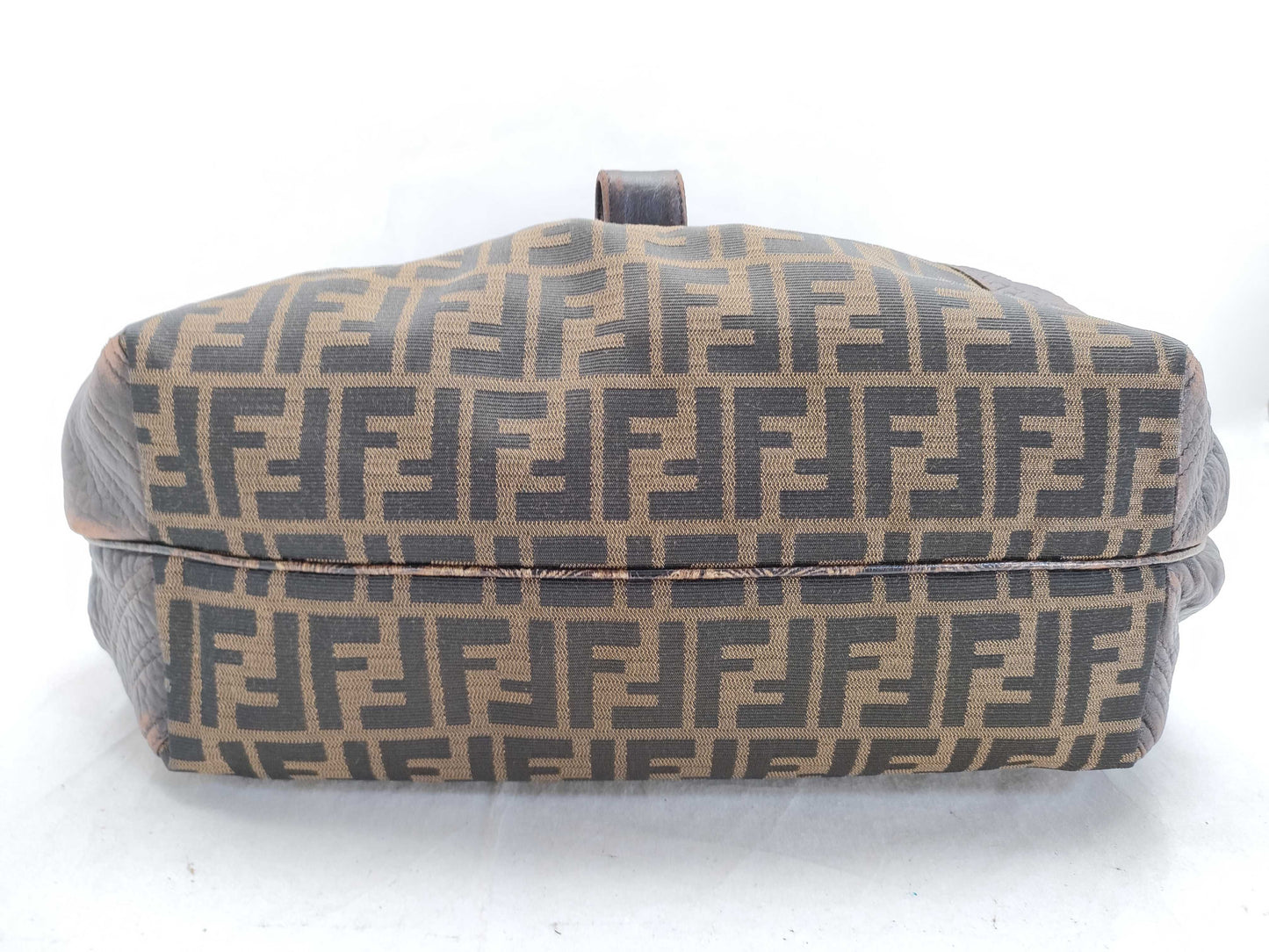 FENDI Spy Bag Zucca Canvas and Leather Tote Bag 2415-8BR511-RPU-088 Brown Tote Bag