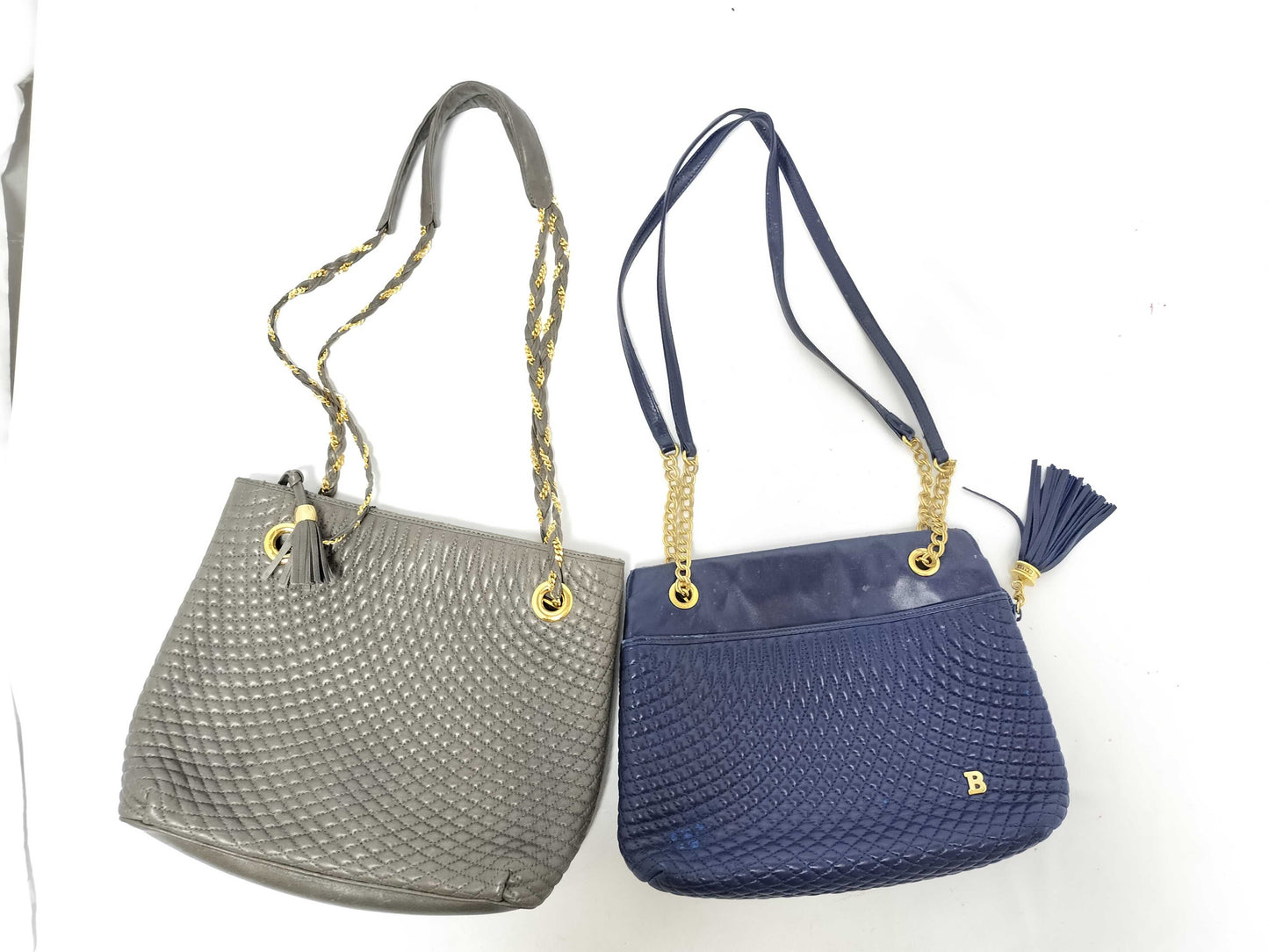 BURBERRY Leather Tote Bag and Shoulder Bag Set