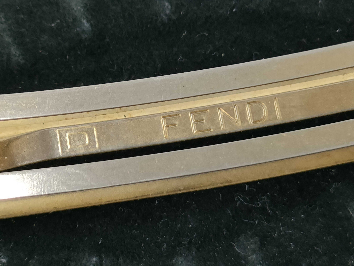 FENDI Pecan Canvas x GP Barrette, Brown x Black, Other Accessories
