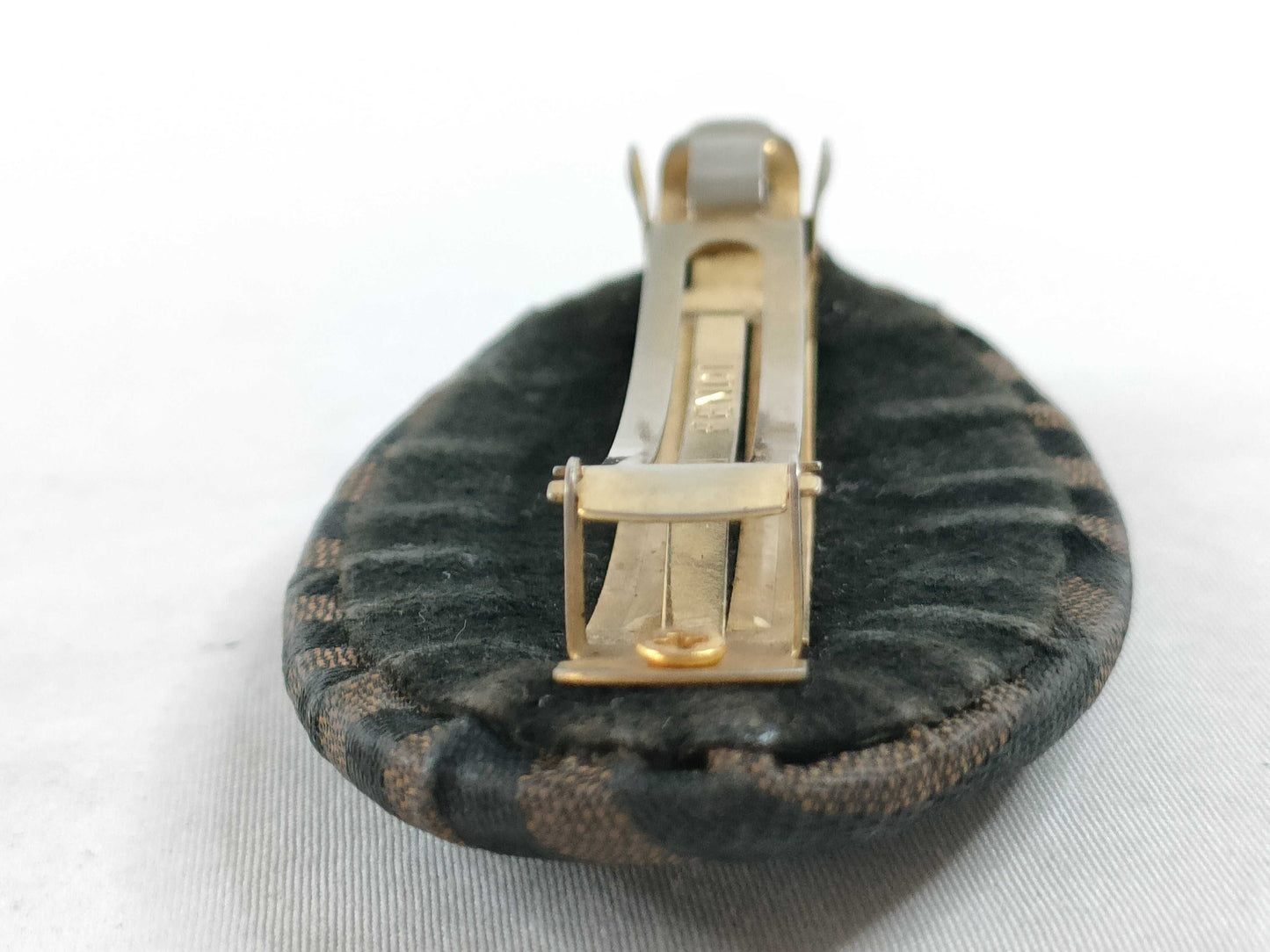 FENDI Pecan Canvas x GP Barrette, Brown x Black, Other Accessories