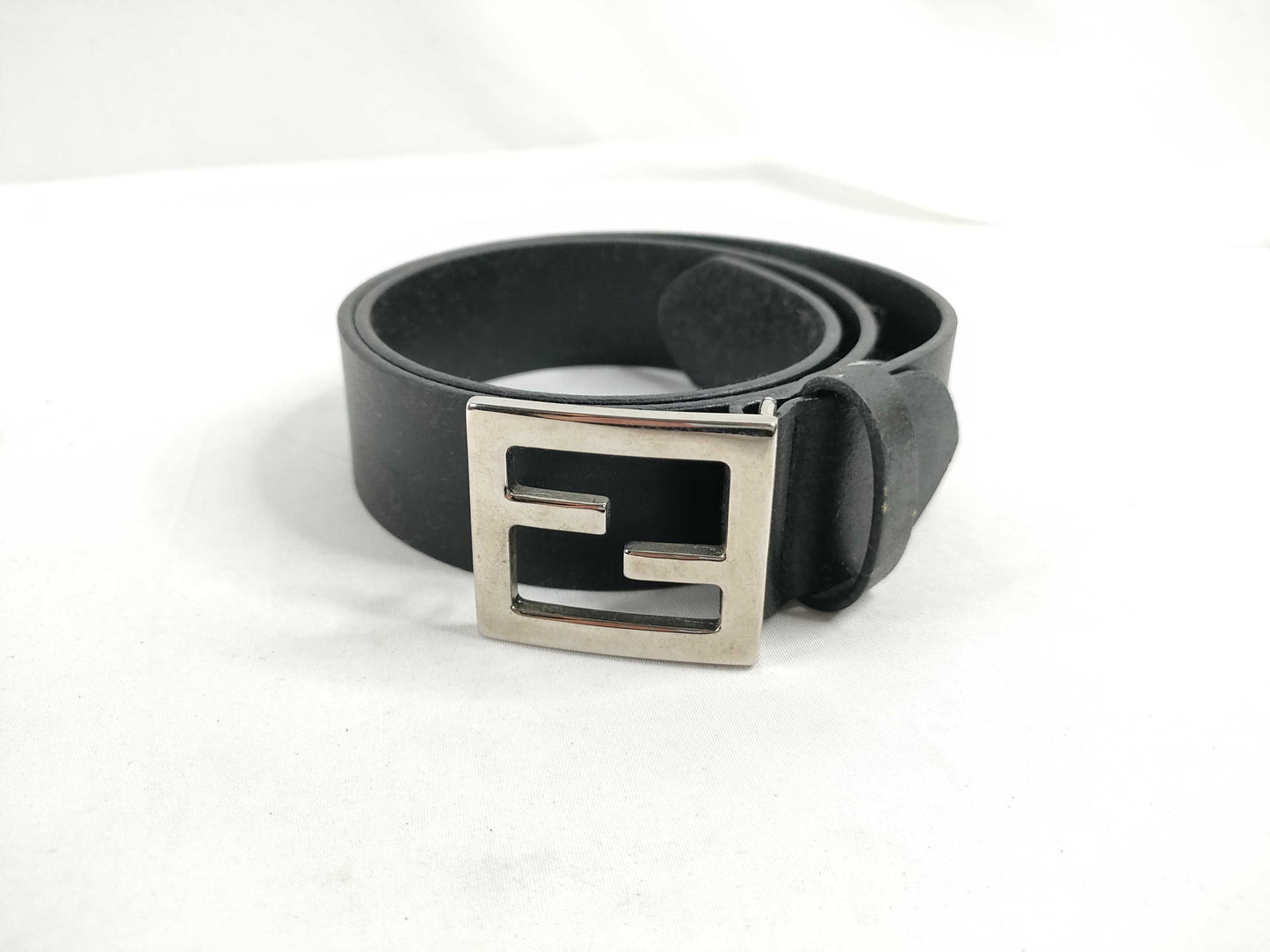 FENDI Leather Belt Black Belt