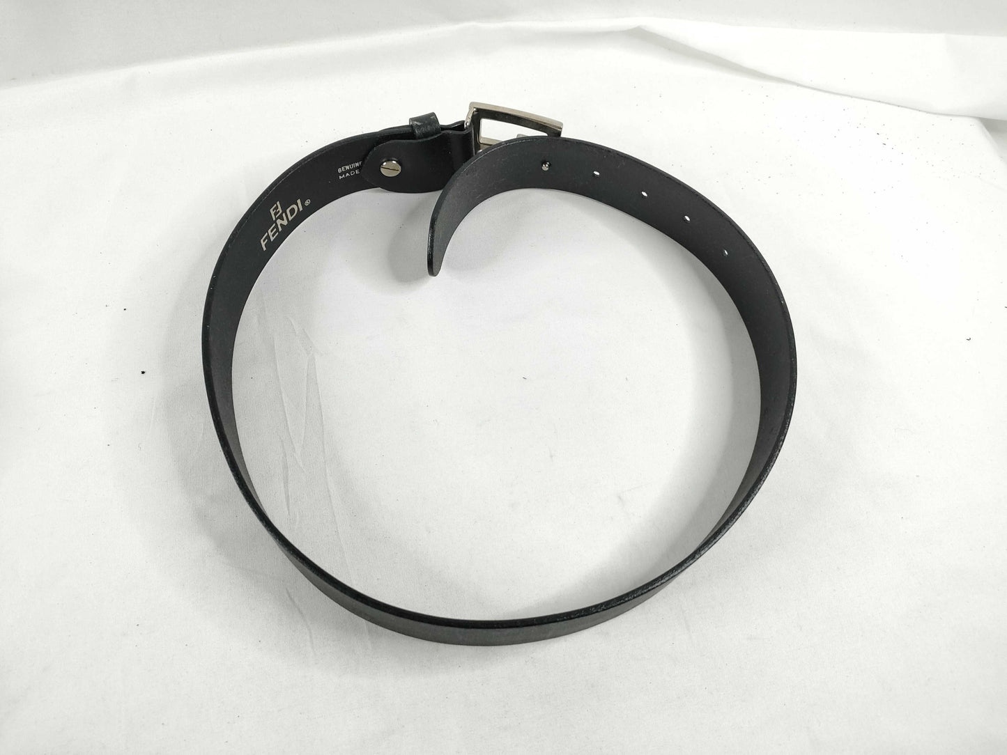 FENDI Leather Belt Black Belt