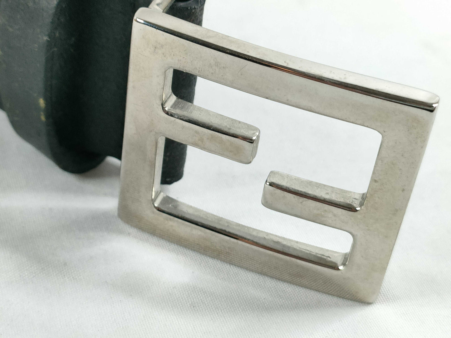 FENDI Leather Belt Black Belt
