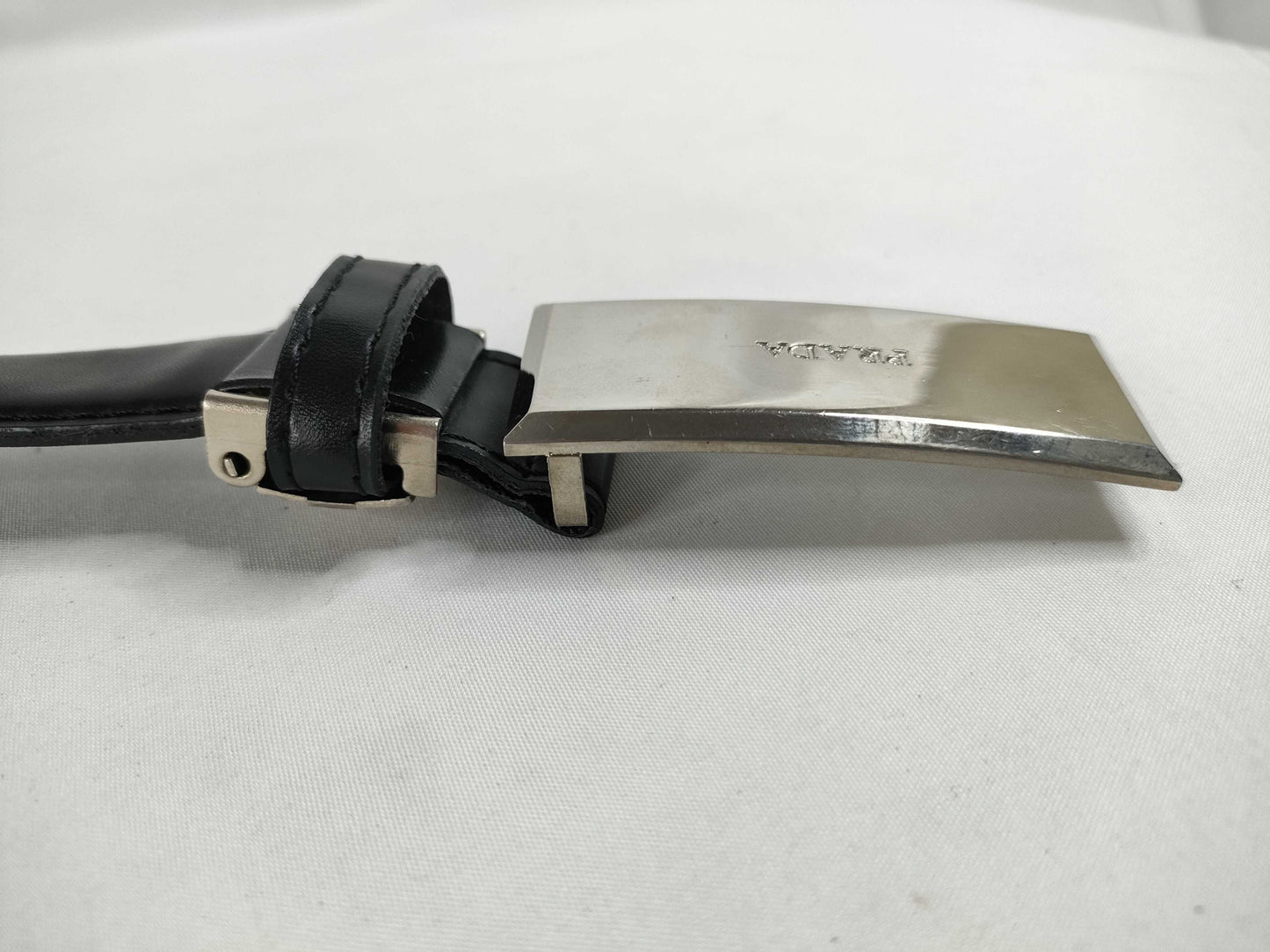 PRADA Prada Leather Belt Black Belt