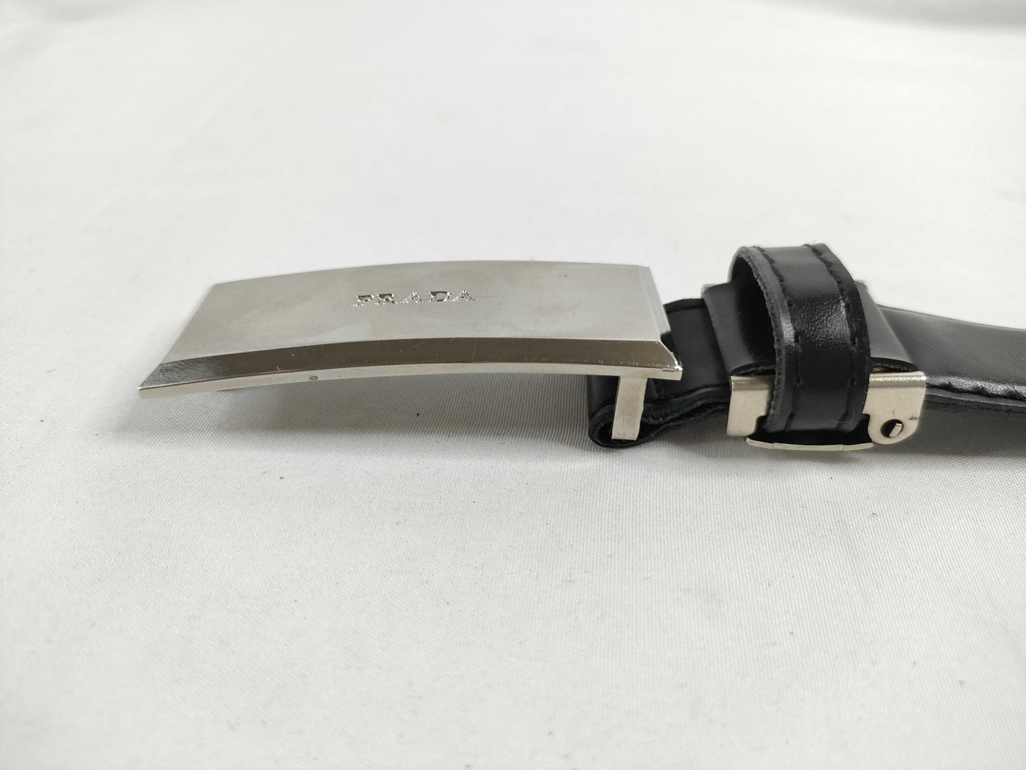 PRADA Prada Leather Belt Black Belt