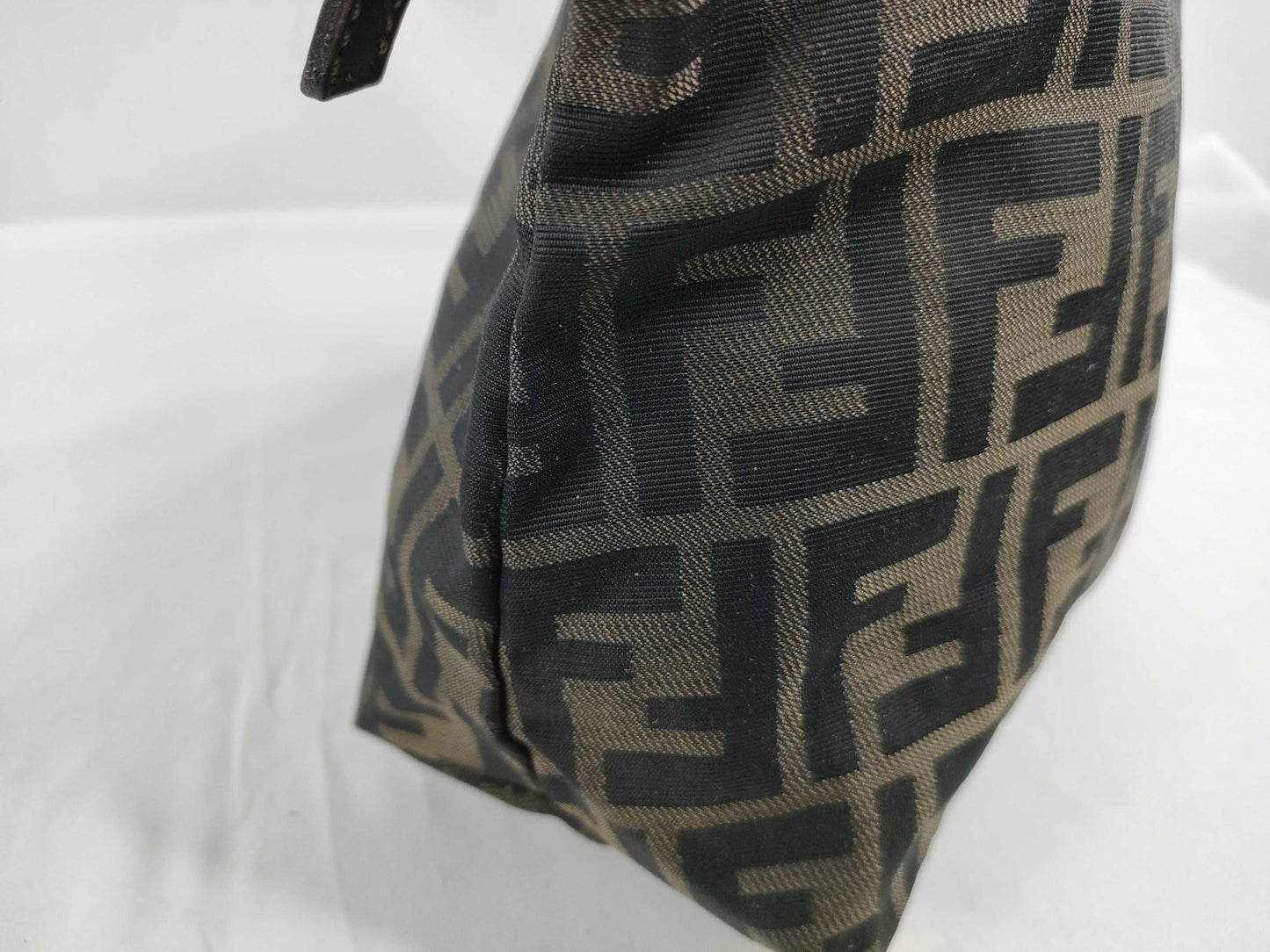 FENDI Zucca pattern nylon canvas pouch 2119 26540 009 Khaki x Black Pouch