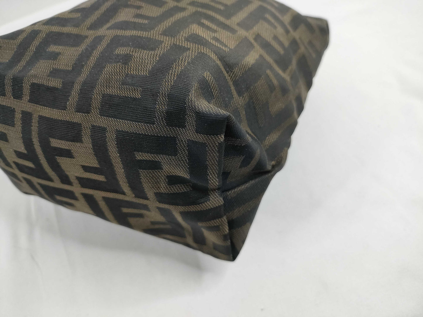 FENDI Zucca pattern nylon canvas pouch 2119 26540 009 Khaki x Black Pouch
