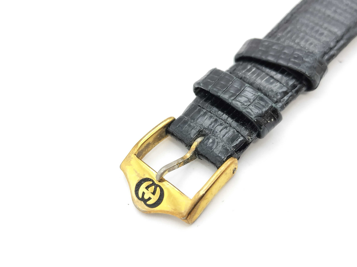 GUCCI 3000M 0089705 Quartz Black Dial Boys' Watch Not Working/No Operational Guarantee
