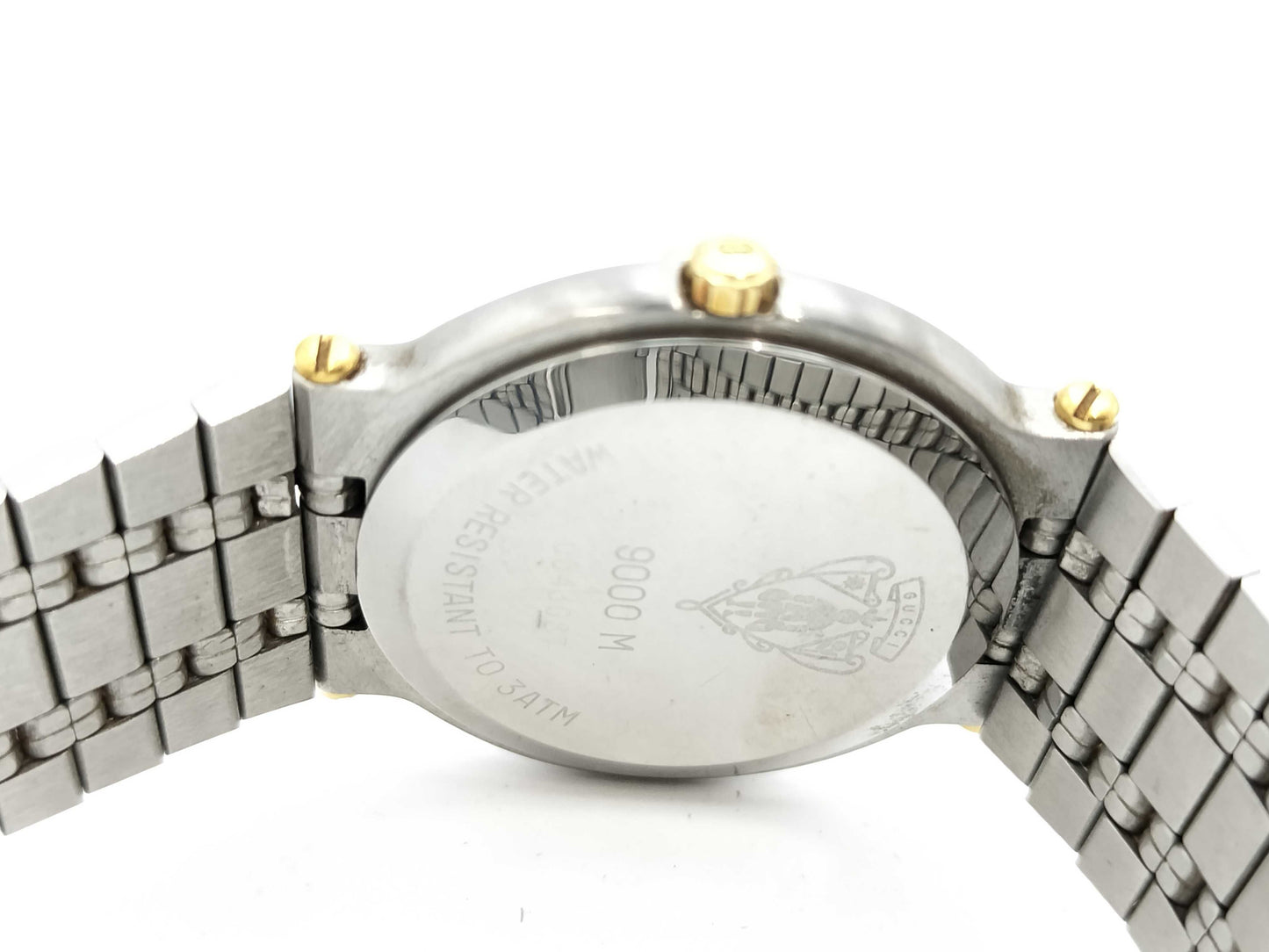 GUCCI 9000M 0043687 Quartz Gold Dial Women's Watch
