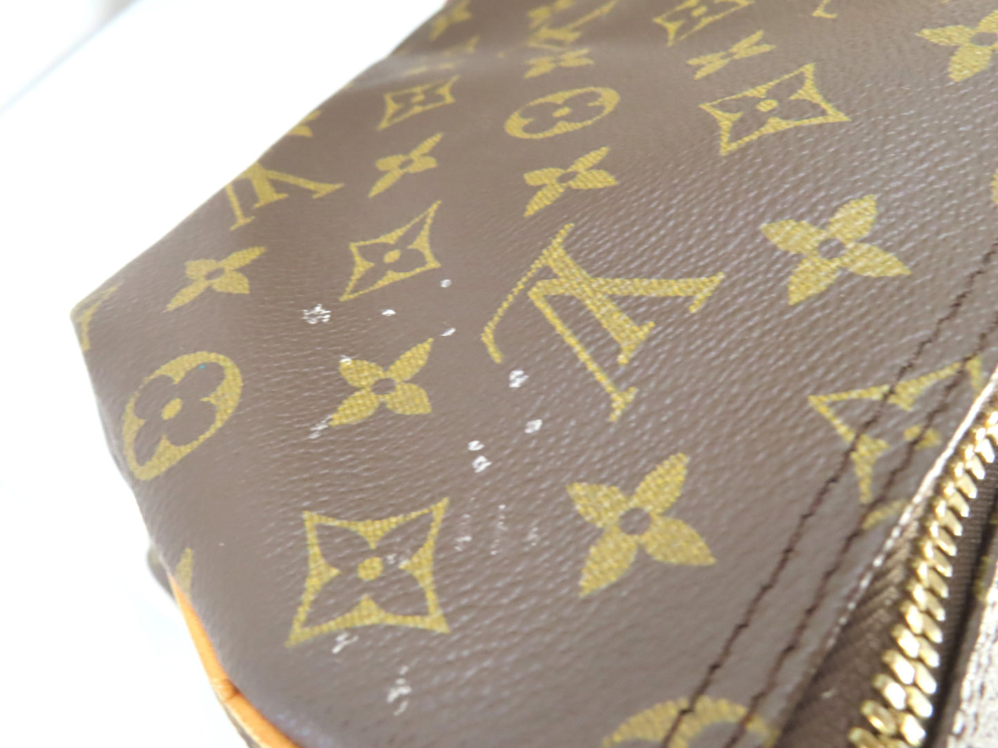 LOUIS VUITTON LV Monogram Keepall Bandouliere 50 M41416 VI1914 Boston Bag