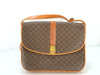 CELINE Macadam PVC and Leather Shoulder Bag M08 Brown