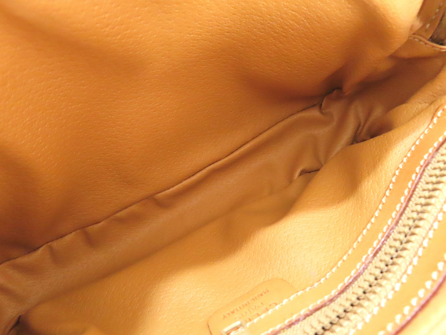 CELINE Macadam PVC and Leather Shoulder Bag M93 Brown