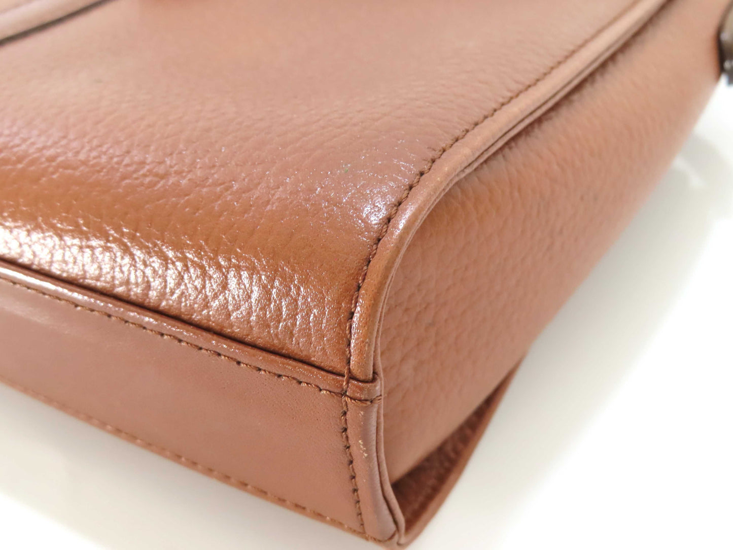 Burberrys Leather Shoulder Bag Brown Shoulder Bag