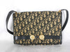 Dior Trotter Christian Dior Trotter Canvas Shoulder Bag Beige x Navy