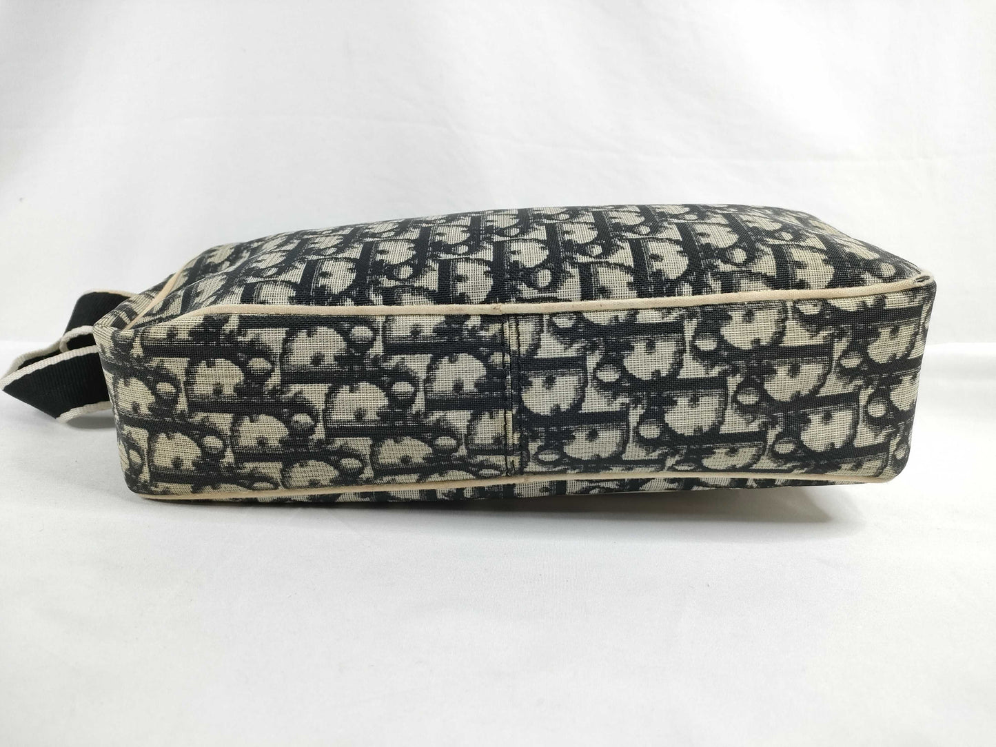 Dior Trotter Christian Dior Trotter PVC Shoulder Bag BOC0093 Navy x Ivory Shoulder Bag