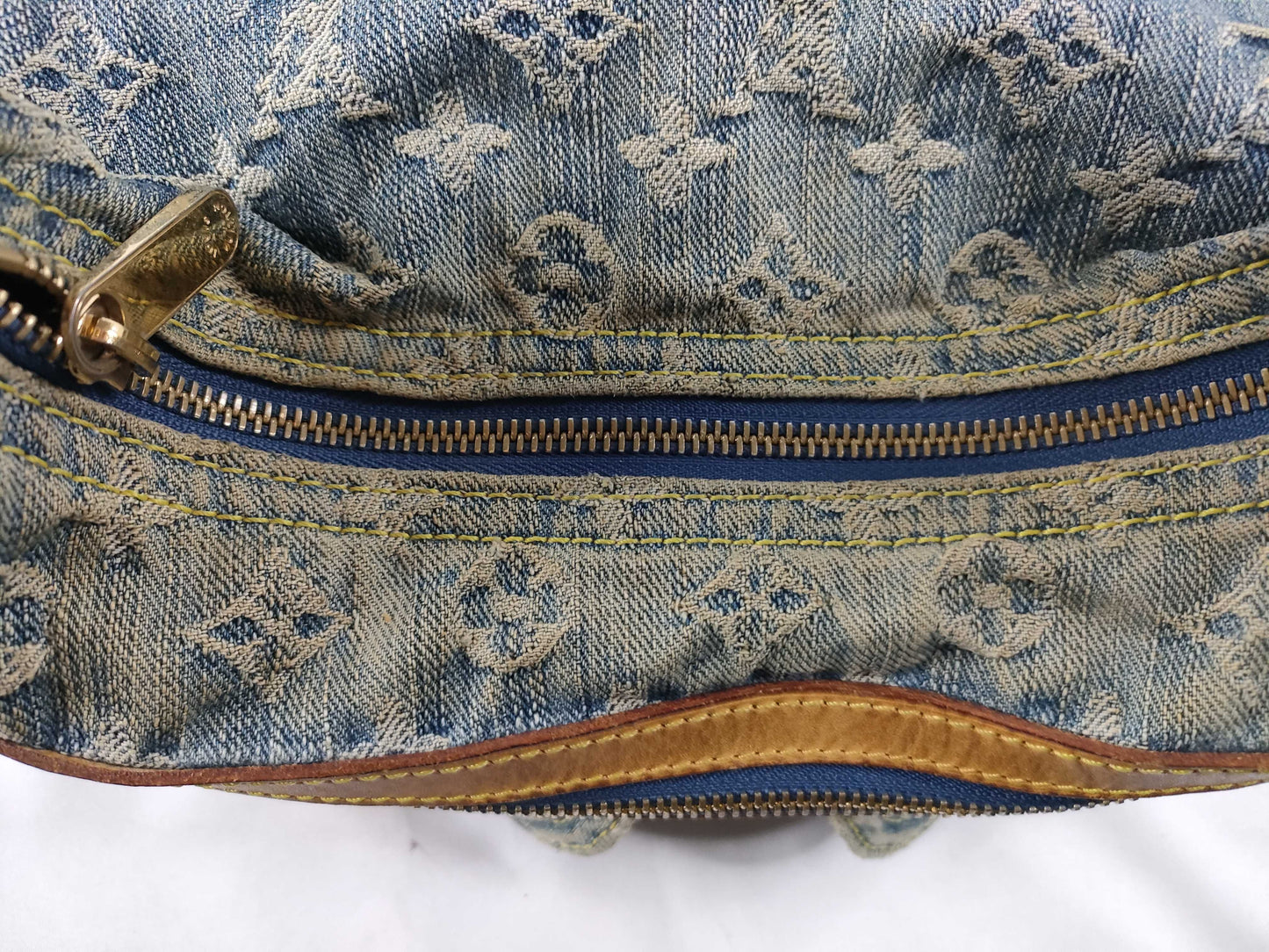 LOUIS VUITTON M95049 Monogram Denim LV Denim Monogram Baggy PM M95049 AS0026 Shoulder Bag