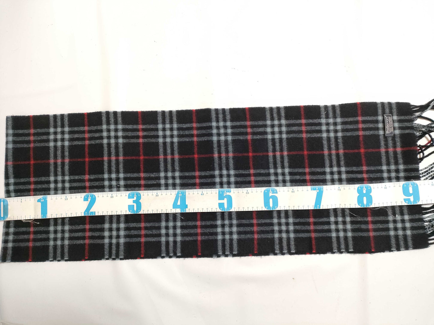 Burberrys Cashmere Scarf Navy