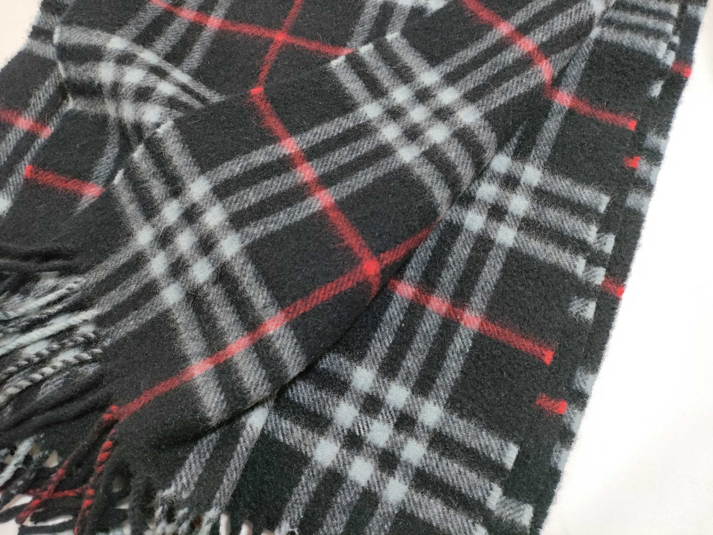Burberrys Cashmere Scarf Navy