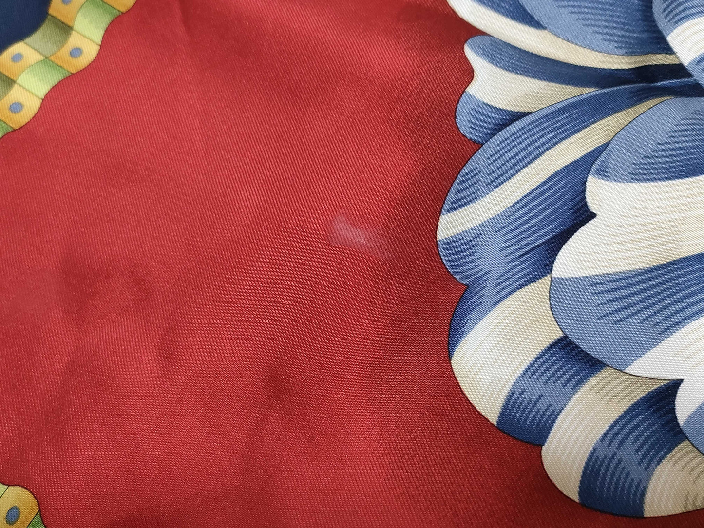 Salvatore Ferragamo Silk Scarf Red x Multicolor Scarf