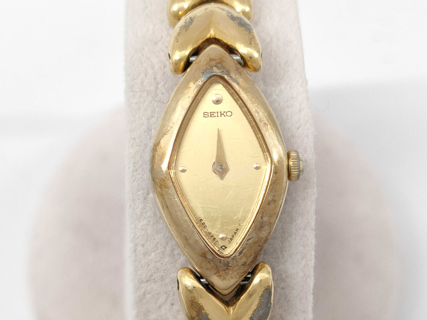 SEIKO 1E20-5110 771013 QZ Women's Watch, Not Working, No Operational Guarantee