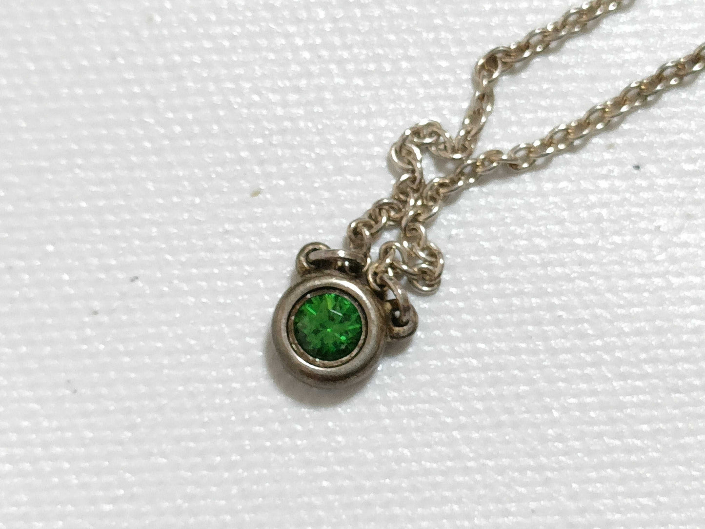 Tiffany & Co. Tiffany By the Yard Necklace SV925 Emerald Silver Necklace