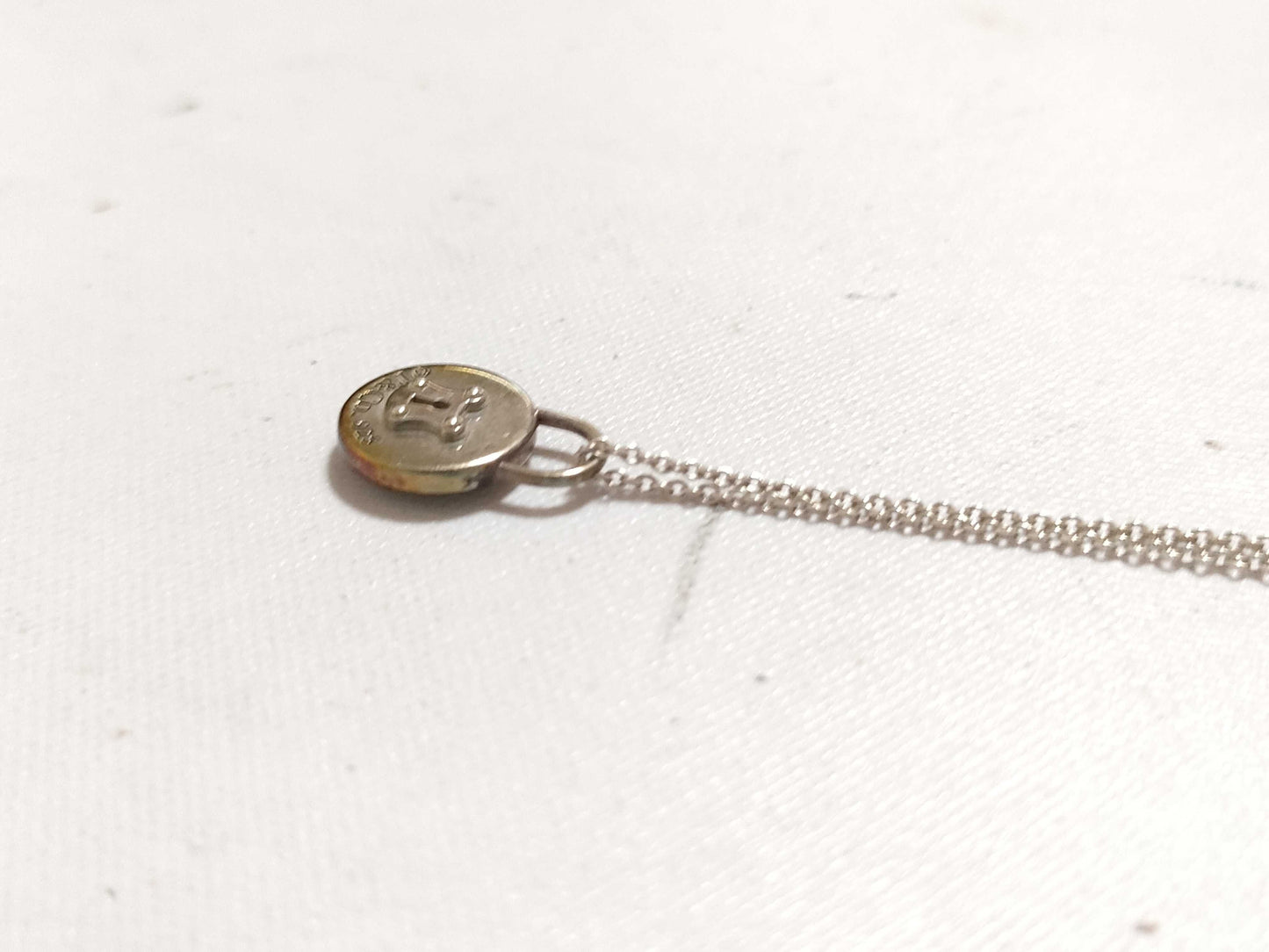 Tiffany & Co. Tiffany Round Lock Necklace SV925 Silver Necklace