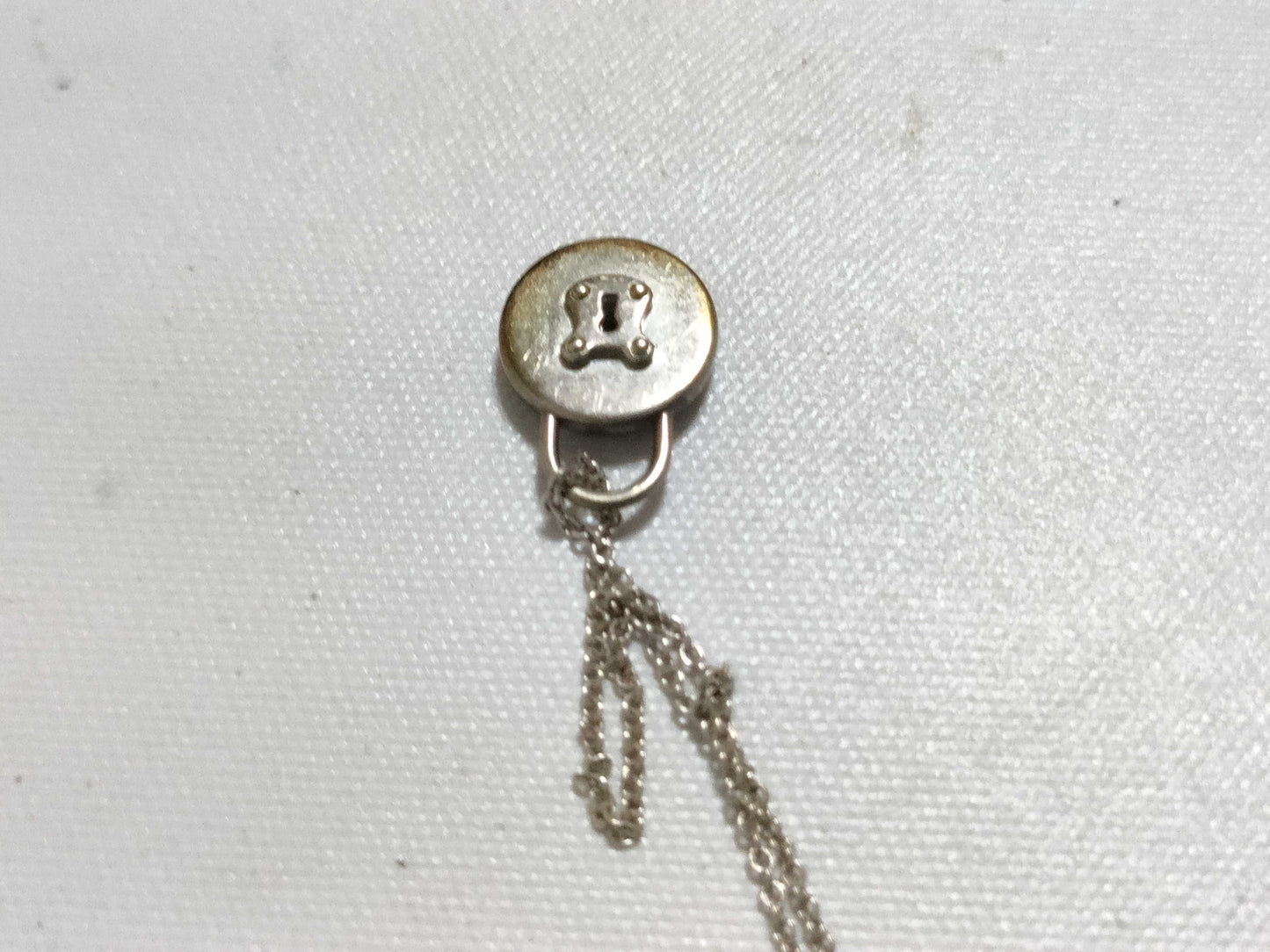 Tiffany & Co. Tiffany Round Lock Necklace SV925 Silver Necklace