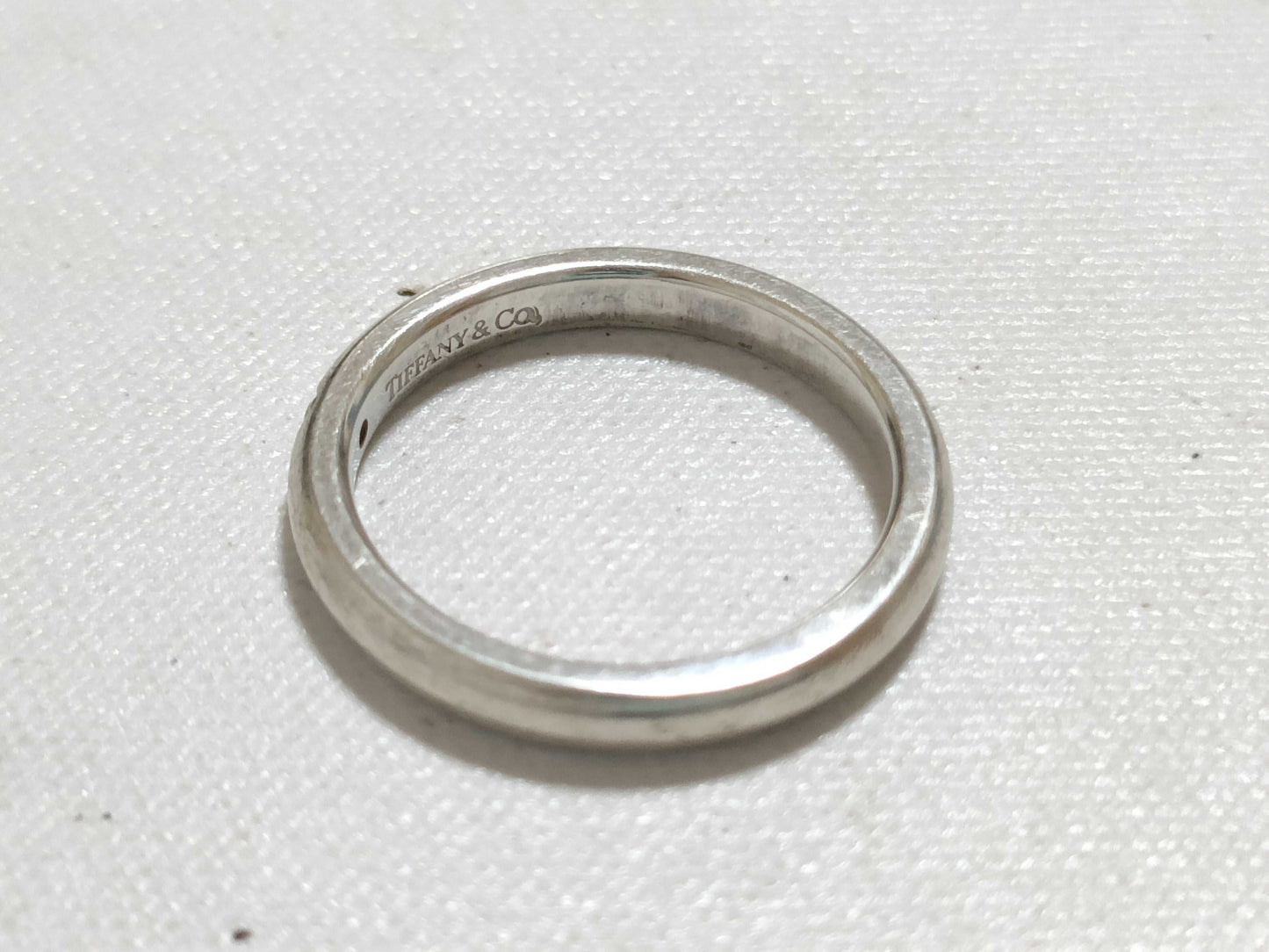 Tiffany & Co. Stacking Band Ring in SV925 with Diamonds and Silver