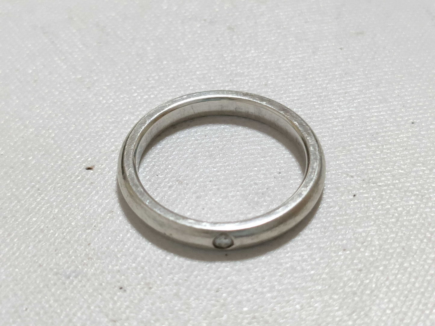 Tiffany & Co. Stacking Band Ring in SV925 with Diamonds and Silver