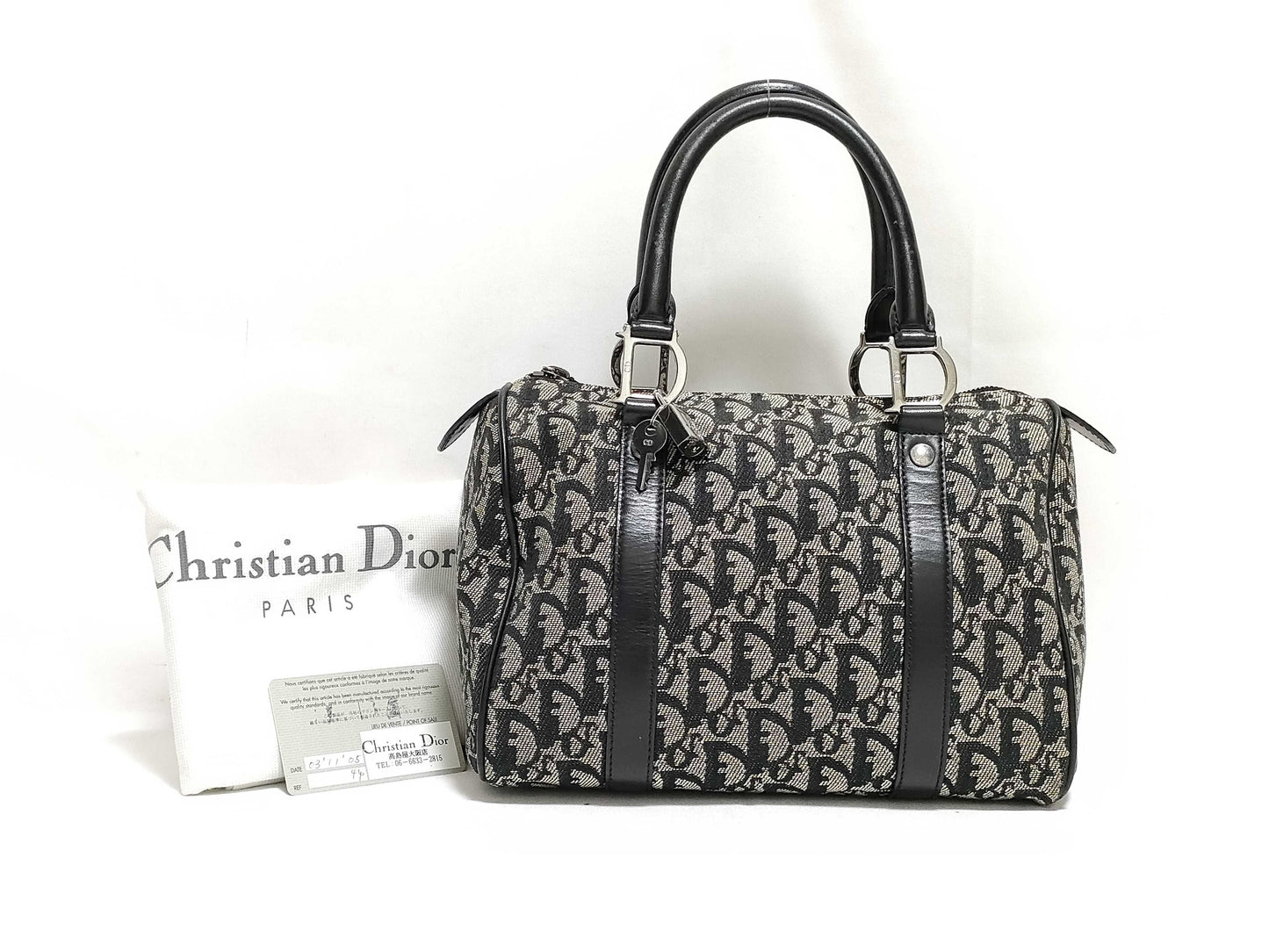 Dior Trotter Mini Boston Handbag with Padlock