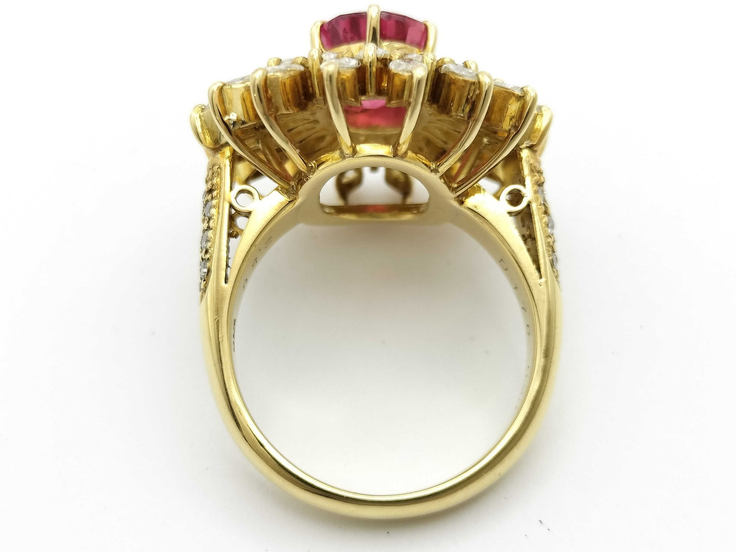 R2.56ct D1.70/0.20ct K18 11.6g Ring