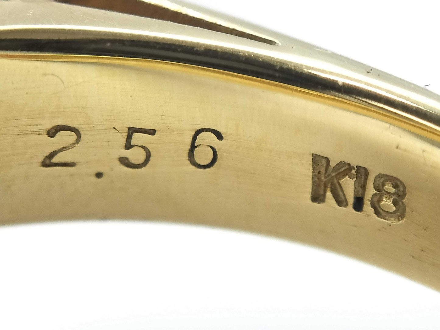 R2.56ct D1.70/0.20ct K18 11.6g Ring