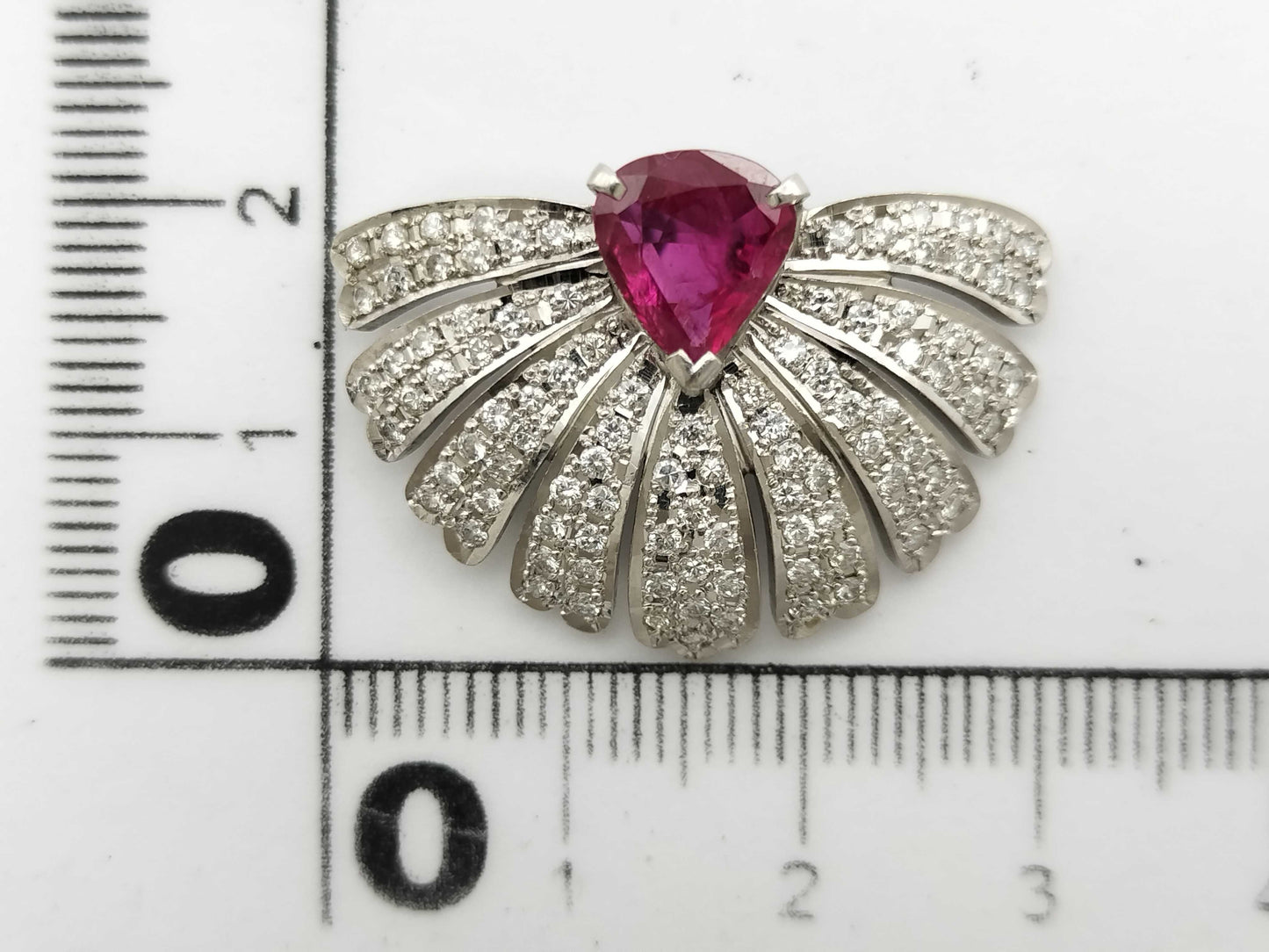 R1.87ct D0.81ct PT900 7.6g Pendant Top