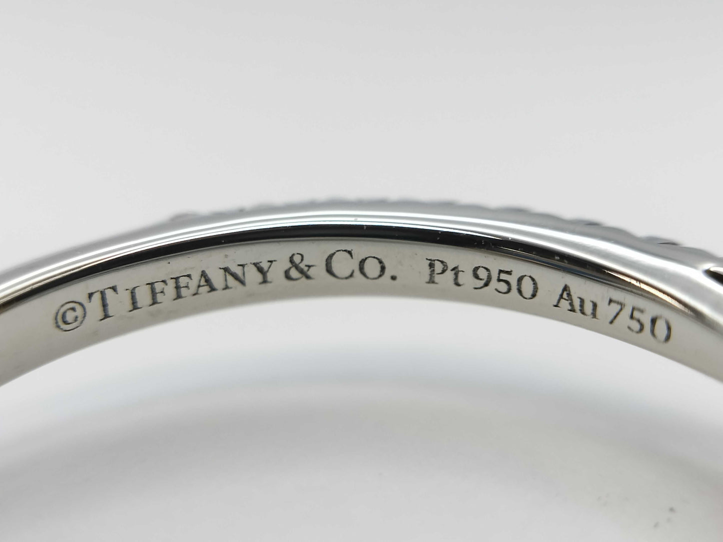 Tiffany & Co. Novo D0.90ct Diamond Ring in PT950/Au750, 2.7g