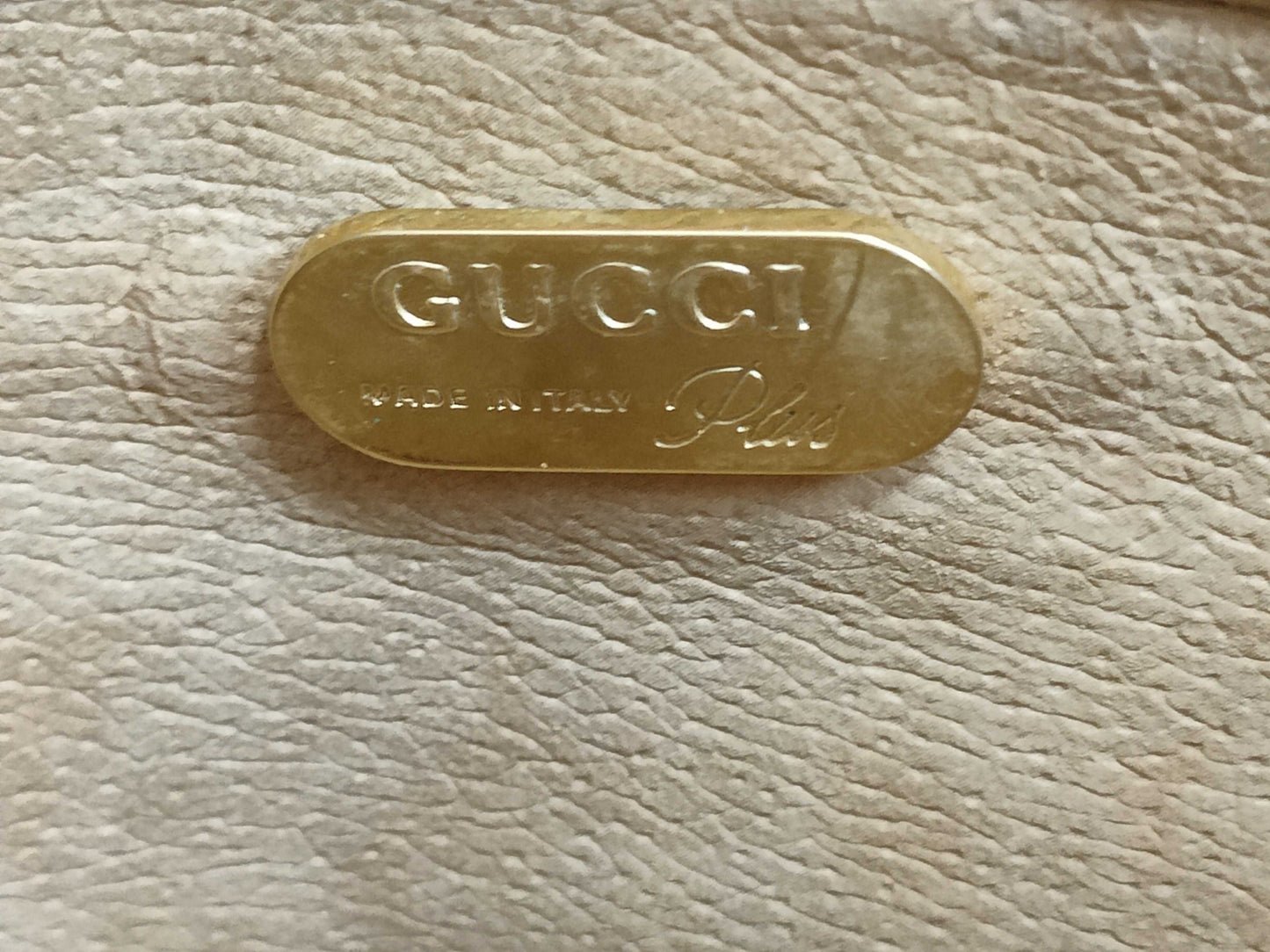 GUCCI GG Plus OLD GUCCI GG Supreme Pouch Second Bag with Dust Bag and Card