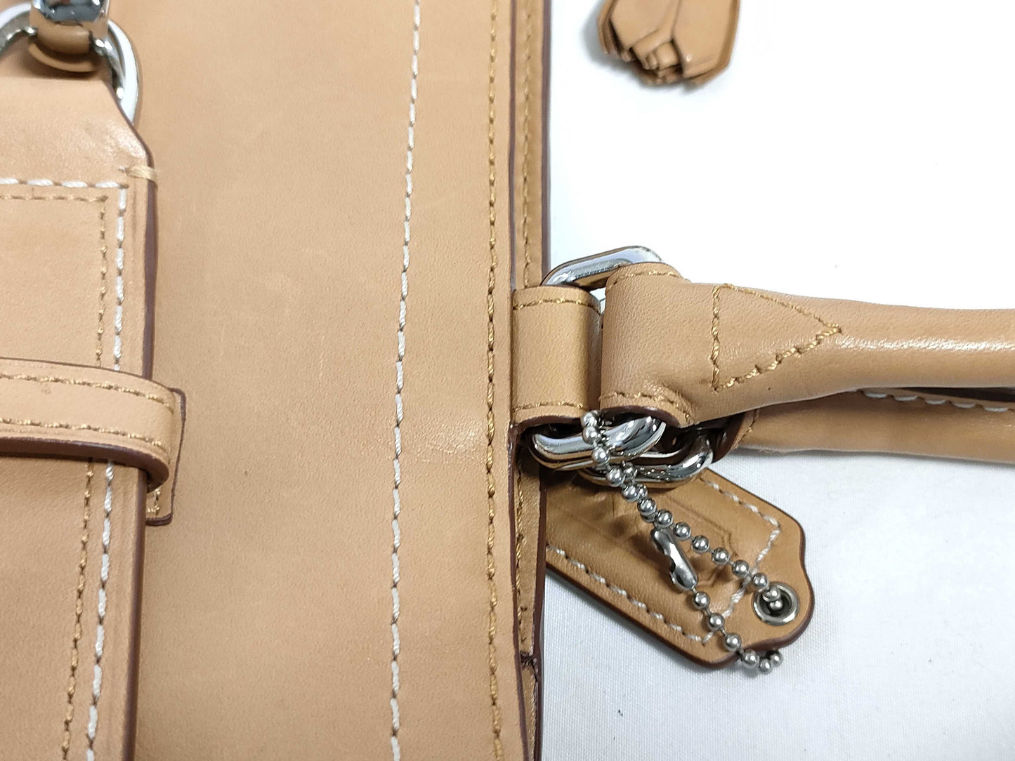 COACH COACH Leather Handbag G0951-F08A71 Beige AB Handbag