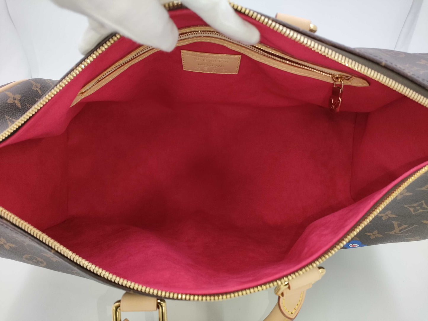 LOUIS VUITTON Louis Vuitton Monogram Keepall Bandouliere 45 Boston Bag by Takashi Murakami