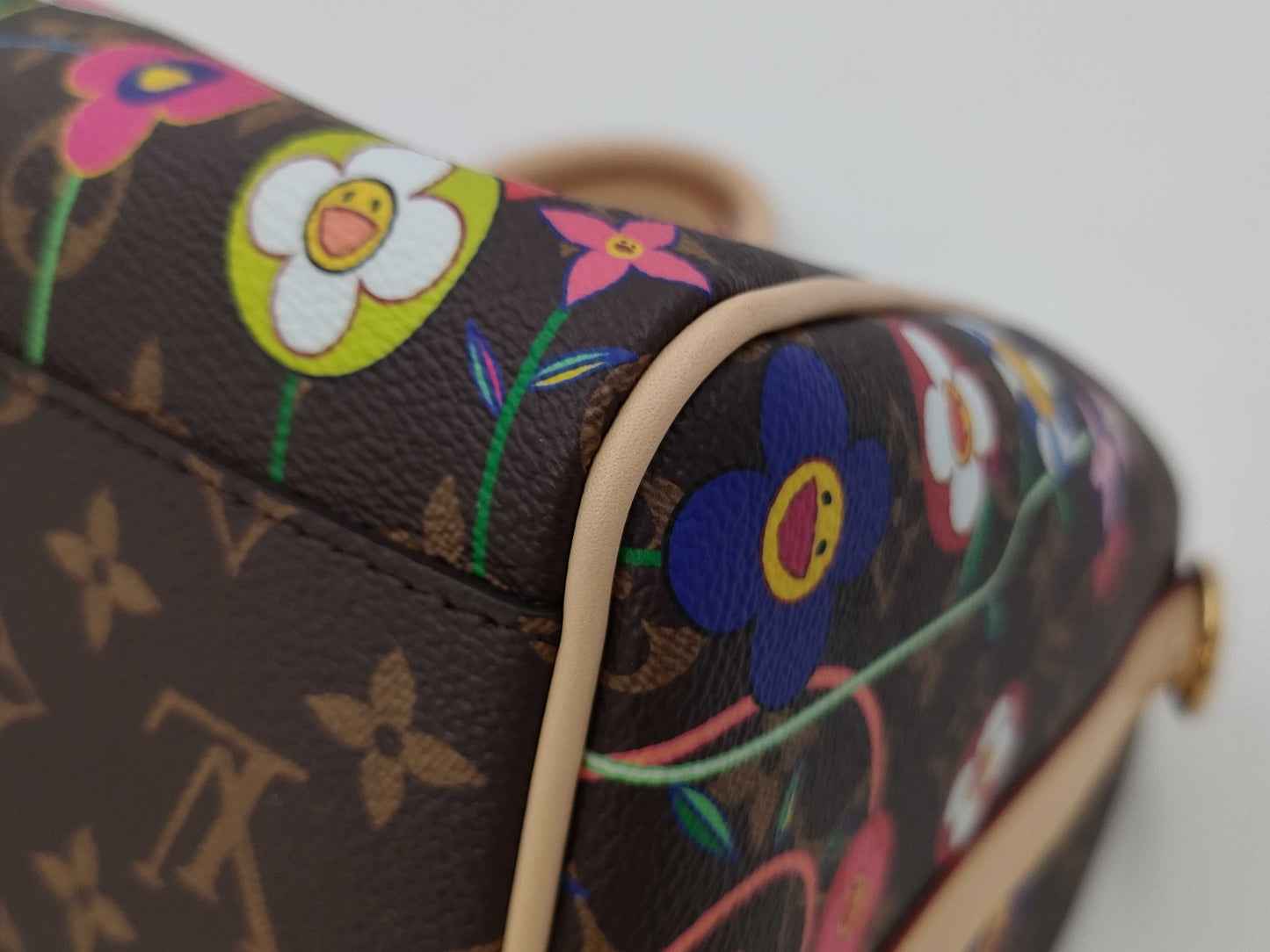 LOUIS VUITTON Louis Vuitton Monogram Keepall Bandouliere 45 Boston Bag by Takashi Murakami