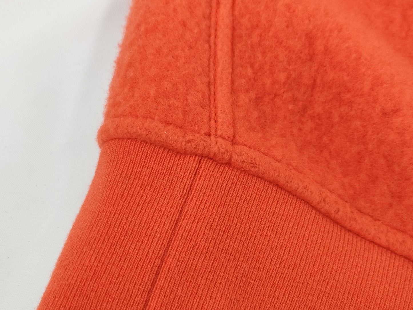 HERMES Trimmed Cashmere and Leather Sweatshirt, Orange, Size M, Tops
