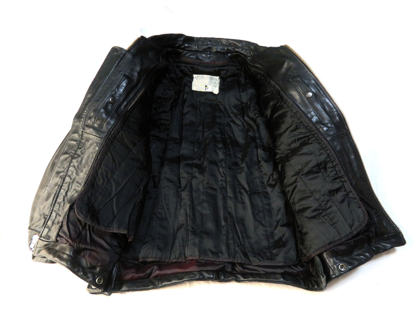 AVIREX Leather Flight Jacket with Genuine Leather Liner