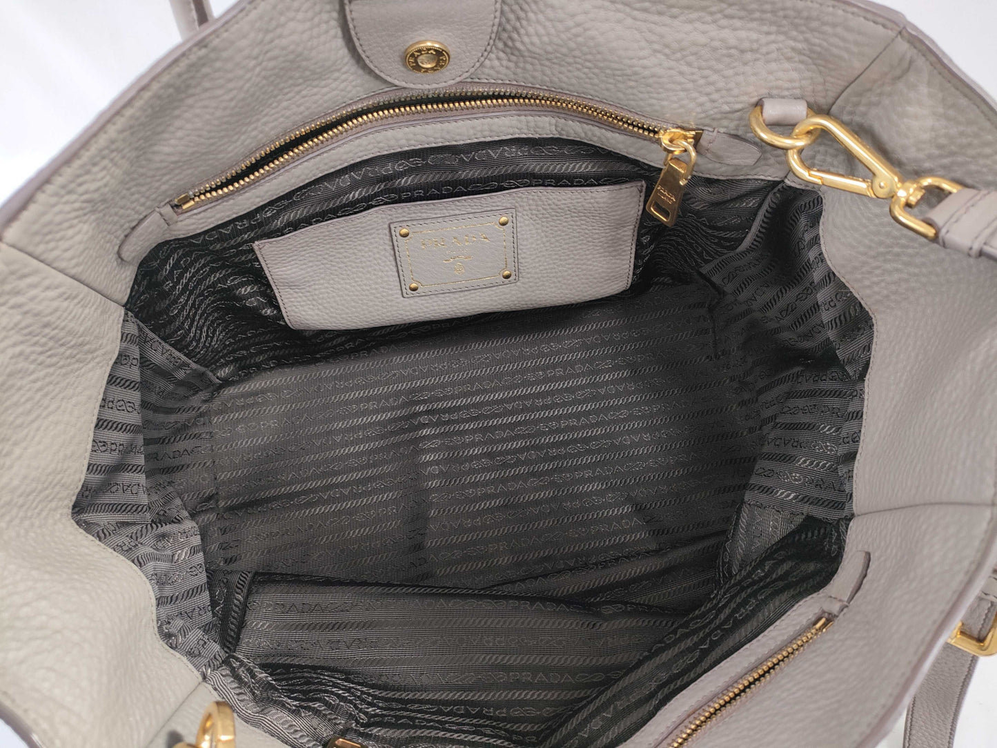 PRADA PRADA Prada 2-Way Tote Bag Leather with Strap BR4992 Tote Bag