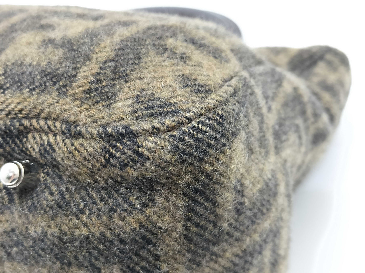 FENDI Zucca pattern Zucca wool handbag with FF hardware