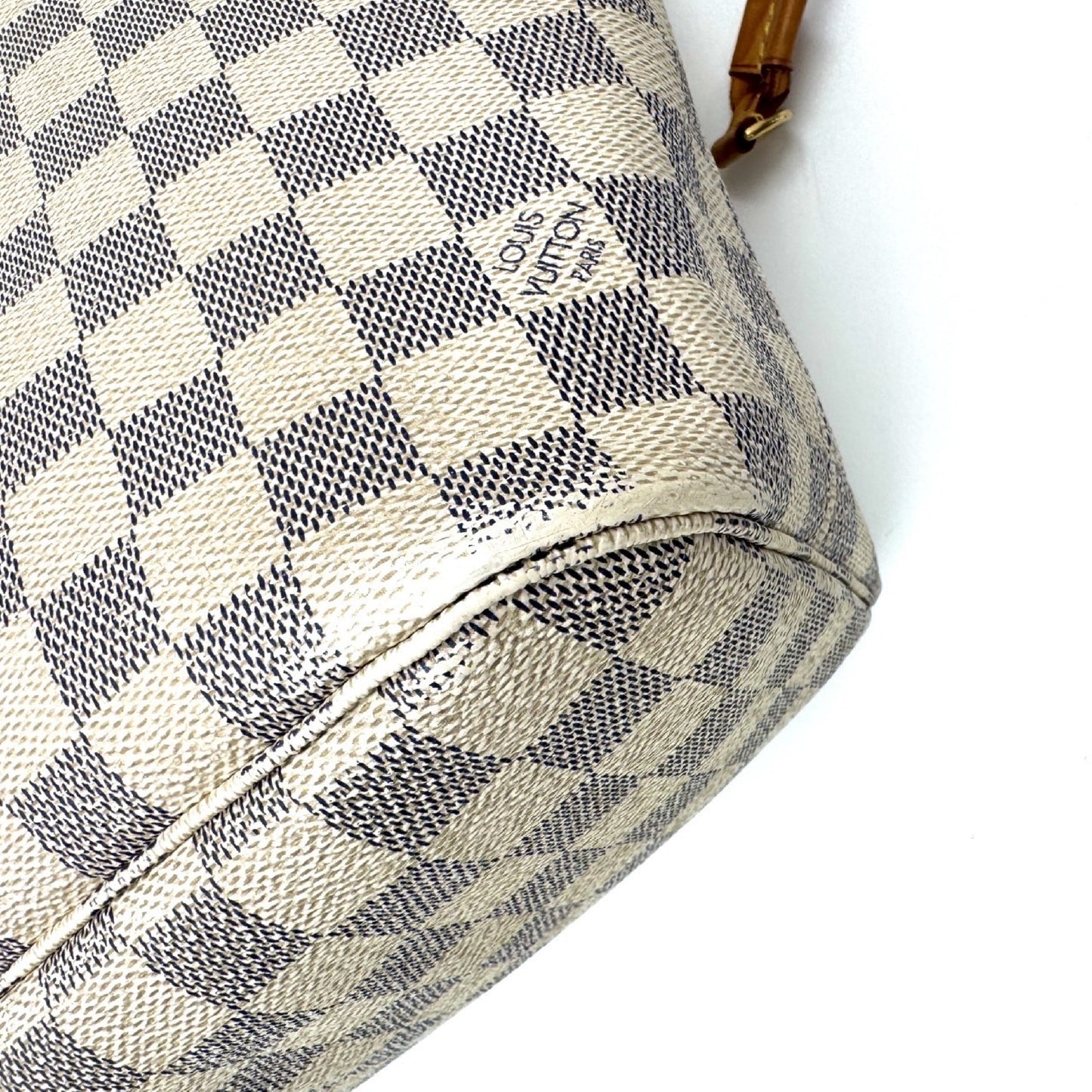 LOUIS VUITTON Damier Azur Neverfull Tote Bag